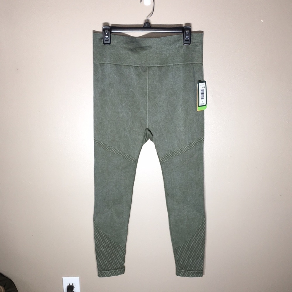 MTA sport seamless leggings size 3X NWT green workout leggings plus size active‍